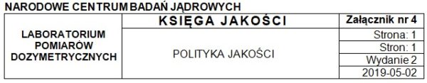 Polityka jakości